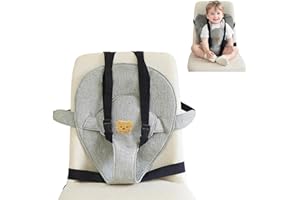 WEISHUO Ceinture de Sécurité pour Chaise Haute Bébé Sangle de Sécurité Réglable Siège Portable de Voyage Lavable Ceinture de Siège pour Maison Restaurant