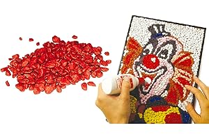 GHISI WALTER Sabbie e sassi naturali 1kg Sabbia Granulare Colorata (Rosso), Ceramica