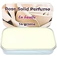 Rose Solid Natural Perfume Balm. For sensitive skin. Alcohol Free. Handmade natural cosmetics. Vegan. Essential oils. Made in UK.