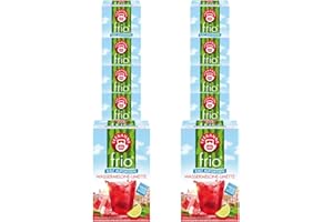 ‎TEEKANNE frio Wassermelone Limette 10 Packungen à 18 Beutel, 450g