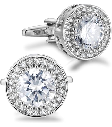 Set Di 3 Paia Di Gemelli Da Uomo, Stile Retrò Con Pietre Preziose – Per Lavoro, Matrimoni O Occasioni Eleganti