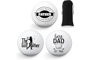 Threan 3 Piezas Juego de Regalo de Pelota de Golf Happy Birthday Golf Regalo Divertido para Golfistas Pelotas de Golf para Hombres Papás una Unidad de Tamaño Estándar