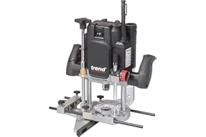 Trend T14EK 2300W 12 mm - warsztatowa frezarka o zmiennej prędkości 230V EU, głębokość zanurzenia 80 mm, idealna do użytku ręcznego i stołu frezarki, T14EK/EURO