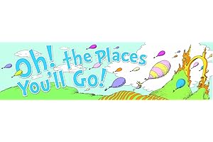 Eureka Dr. Seuss Classroom Banner, Oh The Places Balloons, 12 x 45"