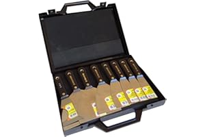 NOVALIA Mallette de 7 spatules ROGER MONDELIN de peintres type américain + 1 couteau multi usages - 221679, (VMA81475)