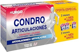 Urgo - Condro articulaciones - Fórmula Completa para Articulaciones Saludables - Mantenimiento de huesos y cartílagos saludables - Frasco con 180 comprimidos (3 meses de tratamiento)