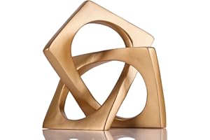 XMGZQ Decorazione per la casa in oro,scultura cubica geometrica,decorazione per la casa in edizione semplice nordica,statua minimalista ornamento centrotavola,la decorazione del soggiorno in camera da letto