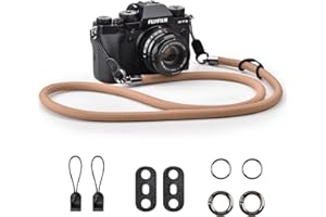 VOVMOEYA Camera Strap for DSLR,Universal Camera Neck Shoulder Strap for Fujifilm X100VI XT5 for Nikon Zf Z8 Z30 for Canon EOS R6 R10 R50 for Sony A6400 A6700 A7C II A7IV - Khaki