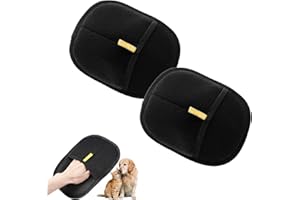 HJDJBD 2 Stück haarentfernungshandschuh,handschuh tierhaarentfernung,Pet hair remover glove,Fellmagnet Fellpflege Handschuhe,Generisch Katzenhandschuh,Removal Haustier,für Reinigung Katzenhaare Hundehaare