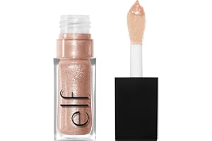 e.l.f. Glow Reviver Lip Oil Glimmer, färgglad och näringsrik läppolja för en skimrande finish, med Jojobaolja, vegan och crue