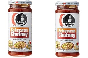 CHINGS SECRET Chings Schezwan Chutney 250g (Pack of 2) – Spreading Chutney – Spicy Dip with Starters – Makes Your Food Tantalizing and Delicious