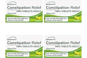 BEMACAR 80 x Constipation Relief Laxative - 5mg Tablets - Effective Overnight Constipation Relief - Fast Acting Stool Softeners (20 x 4 Pack)