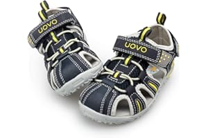 UOVO Boys Sandals Closed Toe Outdoor Sandals Trekking Hiking Sandals Athletic Summer Shoes Size 7 Toddler to 5 Big Kids
