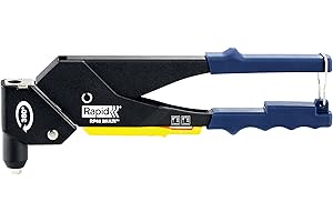 Rapid RP60 Multi Blind Hand Riveter with 360° Rotating Head, Case incl. 150 rivets and 3 drill bits for aluminium rivets from 3.2 - 4.8 mm, 5001126