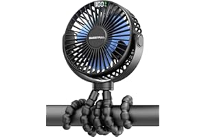 SWEETFULL mini ventilator kinderwagen ventilator leise Handventilator 4000mAh akku Tischventilator usb Lüfter klein fan tragbarer reise büro camping Auto 360 Drehbare
