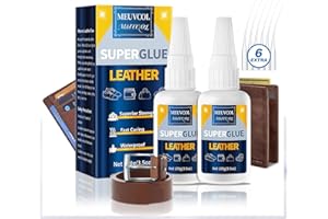 Meuvcol Lederkleber Extra Stark 100g, Wasserfest Super Kleber Für Leder, Kunstleder Kleber Für Sofa, Pu leder Lede, Jacke, Geldbörse, Kunstleder,Gürtel und Schuhe,Lederkleber Reparatur Echtleder