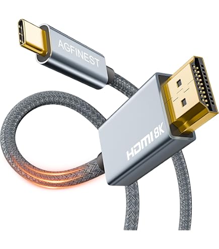 SWITCHFLUX USB-C To HDMI 2.1 Adapter - 8K@60Hz, 4K@144Hz Converter For MacBook, IPad, Samsung & Other USB-C Laptops-384770
