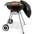 BLACKSTONE BBQ stand set, Portable and lightweight, Easy to carry Indoor/Outdoor, Easy to assemble, Barbeque stand with Charcoal tray and Lid- 17 inch