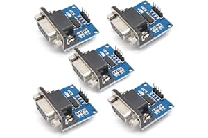 ARCELI 5 pezzi MAX3232 - Modulo di collegamento a presa TTL seriale a scheda convertitore TTL DB9 adatto per aggiornamenti di attrezzature come DVD