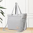 R for Rabbit Caramello Tote Baby Diaper Bag with Changing Mat for Mother, Waterproof, Large Capacity Multifunctional Maternity Nursing Travel Hand Bag with Sling for Moms (Grey)