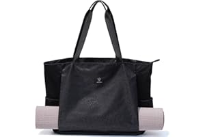 ESVAN Yoga Mat Bag Yoga Tote Carrier Shoulder Bag Carryall Tote for Office,Yoga,Pilates,Travel,Beach and Gym