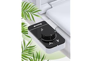 DUMALD Bidet Toilette WC - Bidet Portable pour WC - Toilette Japonaise - WC japonais Bidet WC - Jet Toilette WC - Cuvette Japonaise Pulvérisateur Bidet Non Électrique (BLACK)