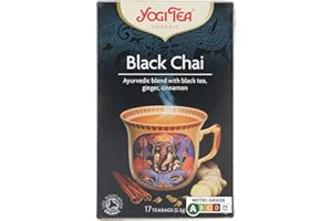 HERBATA CZARNA BLACK CHAI Z IMBIREM I CYNAMONEM BIO (17 x 2,2 g) - YOGI TEA