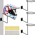 Porte Casque Moto Mural, Avec 4 Jetons De Gants Et Crochets Support De Casque En Bois De Fer Organisateur Daffichage Pour Casques Equipements Vetements Accessoires 42x82x25cm 92218938