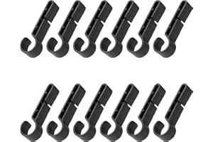 SALBSEVER 12 Pcs Hard Hat Light Clip Hard Hat Headlamp Accessory LED Light Helmet Clips for Headlamp Headlamp Hook Easily Mount Headlamp on Narrow Helmet Anti-Slip Stable Helmet Light Clips for Headlamp