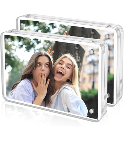3er Set Acryl Bilderrahmen 10x15 Cm – Rahmenlos, Magnetisch, Doppelseitig Für Fotos & Postkarten