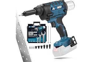 Trådlöst nitpistolverktyg Batteridriven nittång, 10 000 N nittpistol borstlös kompatibel med Makita 18 V, automatisk elektris