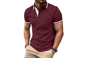 zitysport Polo Hombre Manga con Bolsillo en el Pecho Golf Polo Transpirable de Secado Rápido Poloshirt Deporte Hombre Slim Fit Tshirt Verano Camisa Hombre