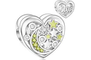 SEVENWELL Birsthtone Charms for Charm Bracelet 925 Sterling Silver Month Flower Birthday Bead Charm
