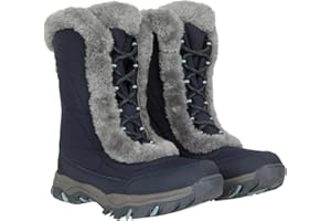 Mountain Warehouse Ohio Womens Snow Boots - Snow Proof Ladies Faux Fur Shoes, Thermal Tested -20 °C, IsoTherm - Winter Skiing, Winter Sports, Walking