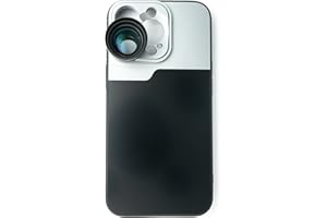 SYSTEM-S Zoom Linse 3X Tele Objektiv Filter mit Hülle in Schwarz für iPhone 13 Pro