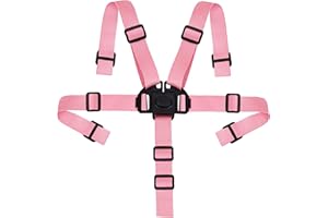 STSAIL Sicherheitsgurt Hochstuhl Tripp Trapp Gurt für Baby Kinder, Verstellbare 5 Punkt Gurt Hochstuhl Universal Sicherheitsgurt für Mädchen, Hochstuhl Gurt für Kindersitz Hochstuhl Auto Kinderwagen