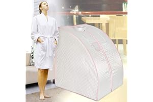 YJIIJY Cabina per Sauna Portatile, Sauna a Vapore, Sauna Spa Machine Sauna Domestica Sauna a Vapore Portatile (Argento)