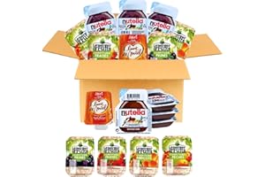 PRO DISTRI 60 Barquettes LE BERGER DES FRUITS/NUT/LUNE DE MIEL | Assortiment de 12 Miel + 24 Pâtes à tartiner + 24 confitures assorties : Pêche, Fraise, Prune, Abricot en Portions Individuelles