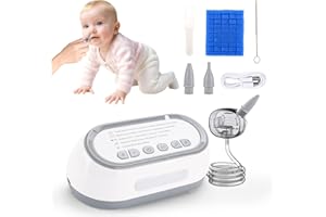 IGUGI Elektryczny aspirator do nosa, możliwość ponownego ładowania, światło i uspokajająca muzyka