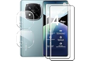 Tieeyivv Folia ochronna do Xiaomi Redmi Note 14 Pro Plus 5G/14 Pro + 5G, szkło ochronne do szkła pancernego i aparatu fotograficznego, folia ochronna na wyświetlacz, twardość 9H, ochrona przed
