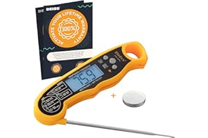 Deiss PRO Digital Meat Thermometer – Ultra Fast Precise Readings with Backlight Display - Perfect Food Thermometer for Beef, Pork, Poultry, Fish – Accurate Cooking Thermometer with Magnet