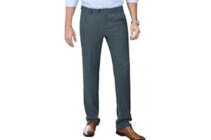 AeoTeokey Pantalones de tweed espiga de lana gruesa plisada frontal traje vintage pantalones casuales