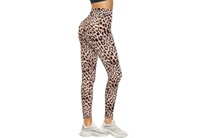 DDOBB Leggins Donna Pantaloni Sportivi Leggings Donna Palestra Vita Alta Push Up Controllo della Pancia Opaco Elastici Fitness Yoga