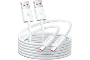 toocki kabel USB C, [2 sztuki 2 m] kabel USB C do ładowania, nylonowy kabel do szybkiego ładowania iPhone 16 15 Pro Max, Samsung S24 S23 Note 10, Huawei P60