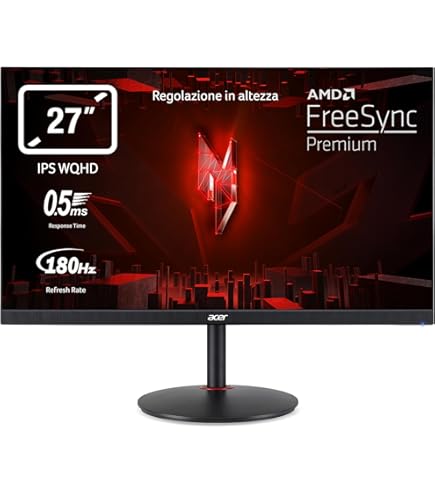 Acer Nitro XV2 XV272UV3bmiiprx 27インチWQHD Acer Nitro ゲーミングモニター 27インチ WQHD 高速/広色域IPS 180Hz