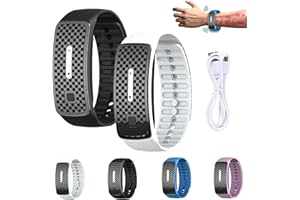 PNEDEODM 2 Stück Matteo Ultraschall-Körperform-Armband, UltraSonic LymphDrainage Slimfit-Armband, Magnetarmband für alle Männer und Frauen (Weiß+Schwarz)