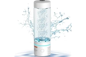 SUNITY Hydrogen Water Bottle, Wasserstoff Wasserflasche mit SPE/PEM-Technologie zur Erzeugung von Wasserstoffwasser, Wasserstoff-Sauerstoff-Trennung, lebensmittelechte BPA-freie Flasche (240 ml)