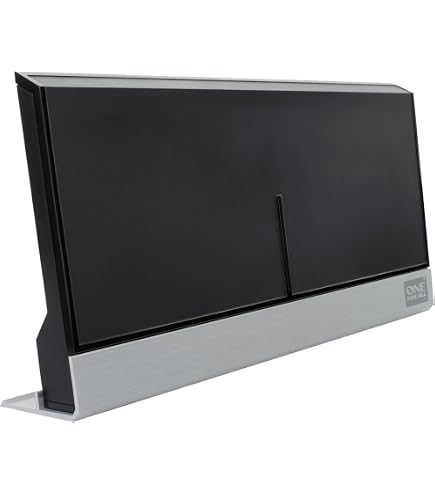 Antenne TV Intérieure One For All SV9386-5G - Amplifiée Full HD Avec Filtre 3G/4G/5G - Portée 0-25 Km