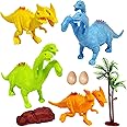 FunBlast Dinosaur Figures Play Set - 4 Pcs Animal Toys for Kids, World Toys, Best Birthday Return Gifts (Random Color)