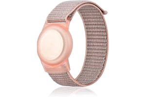 TOLENRE Cinturino in nylon per bambini, cinturino in morbido silicone, cinturino GPS Tracker (Rose)
